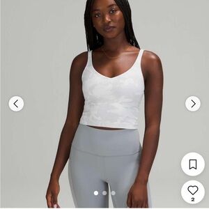 Lululemon White Camo Align Tank